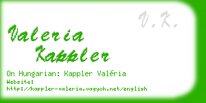 valeria kappler business card